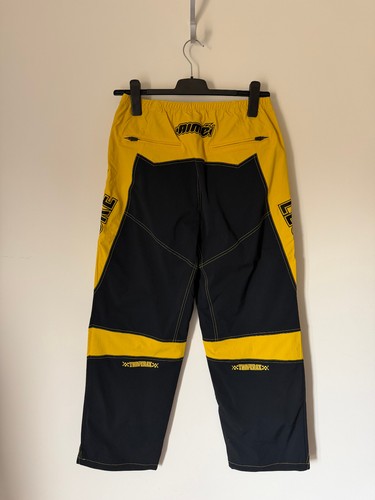 Pantaloni da corsa Aime Leon Dore - Taglia Medium - Jet Black Giallo - NUOVO - Foto 4 di 8