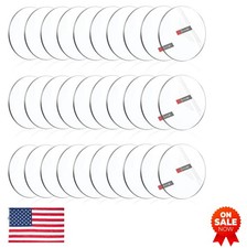 Acrylic Circle Blanks 30 Pack 1.5 Inch Clear Discs 1/8 Inch Thick Plexiglass
