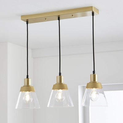 Lamparas Colgantes Doradas De 3 Luces Techo Modernas Para Sala Comedor Cocina