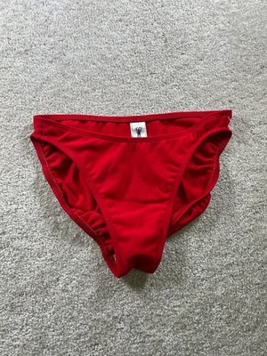 Slim a Size Women's Swim Bottom Red Size 6 Polyester Bikini