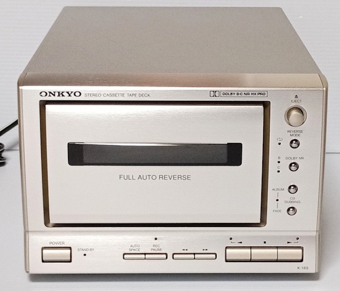 ONKYO コンポ ONKYO K-185 Mini Stereo Cassette Deck Compact Audio Player