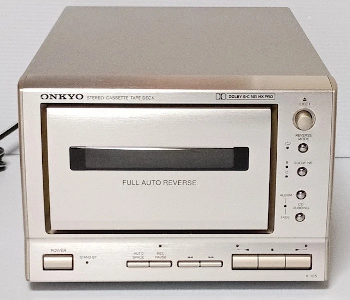 ONKYO K-185 Mini Stereo Cassette Deck Compact Audio Player