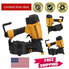 Powerful 15-Degree Coil Siding Nailer - Adjustable Depth & Protective Features