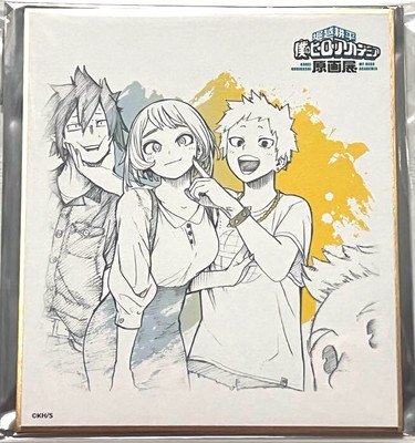 My Hero Academia GENGA EX Autograph Shikishi Togata Amajiki Hado Haya ...