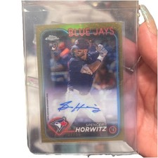 2024 Topps Chrome Rookie Autographs AC-SH Spencer Horwitz Gold Refractor /50