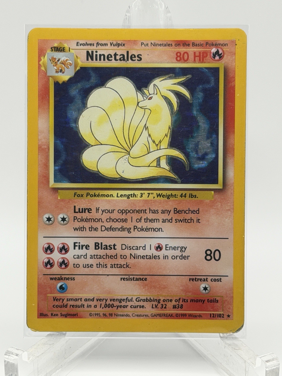 Ninetales 012/102 Base Set Holo MP