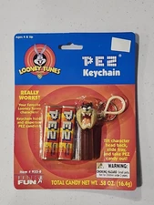 2000 Basic Fun Looney Tunes Taz Pez Keychain New in Package #933-0