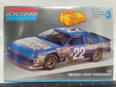 1991 Monogram Maxwell House Thunderbird 1:24 Scale Model Kit NIB