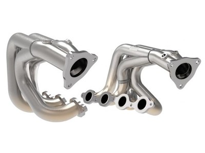 aFe 48-34148 Twisted Steel 304SS Headers for 2020-25 Chevy Corvette C8 6.2L