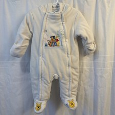 Disney Baby 3-6 Months Winnie The Pooh Fleece Hooded Footed Suit With Pooh Bear