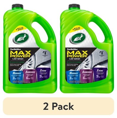 Turtle Wax 50597 Max-Power 3 Levels of Cleaning Car Wash 100 oz 2 Pack