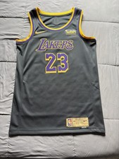 Los Angeles Lakers LeBron James Earned Edition Jersey Mens Size Small S 40