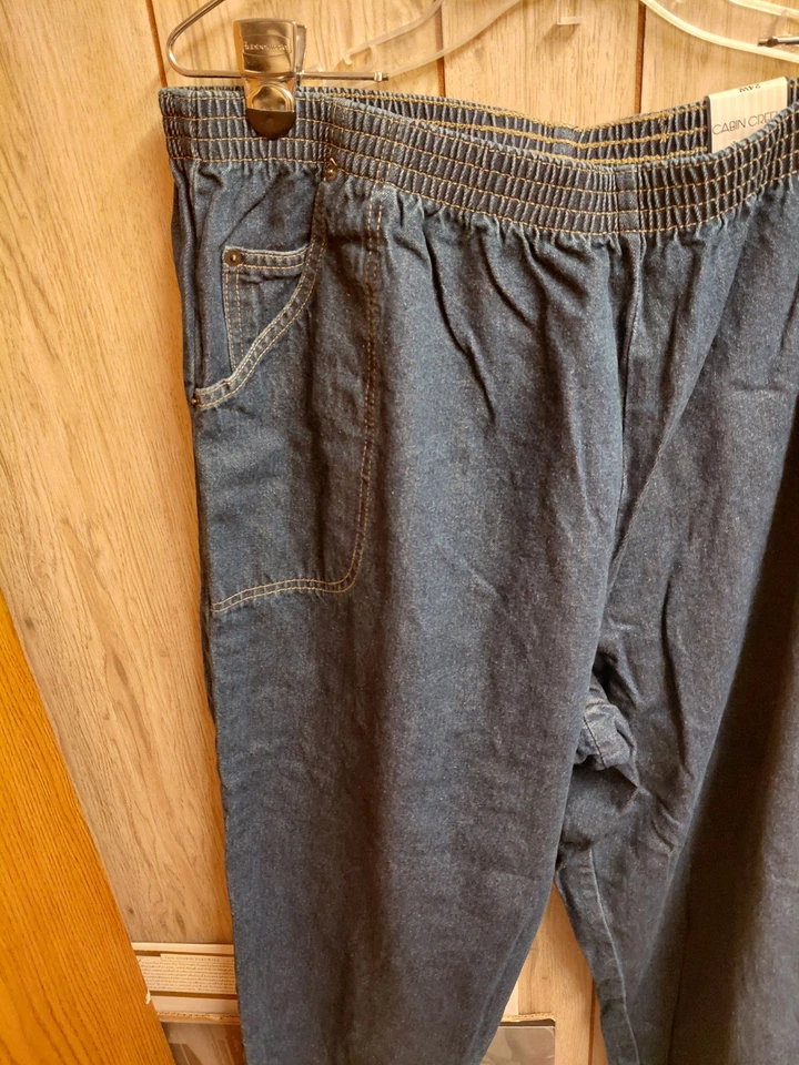Jean para mujer Cabin Creek azul talla 24W Foto 3 de 4