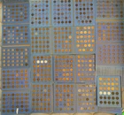 7 Lincoln Penny Cents Albums 1909 onwards 410+ coins few mixed condition lot B1