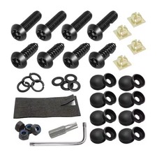 Anti Theft License Plate Screws Kits Rustproof Stainless Steel Car Accessory Set