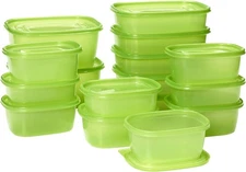 UltraLite GreenBox | Reusable Plastic Airtight Food Storage Containers with L...