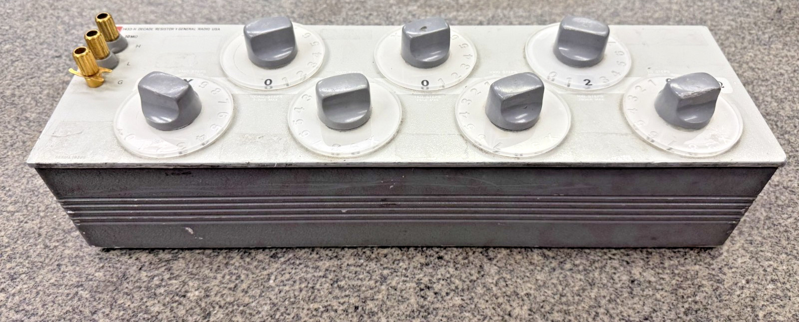 IET General Radio 1433-H 7-Decade Resistor 1 Ω to 11.11111 MΩ , 1 Ω Increments