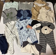 Boys 0-3 months clothes - 12 piece lot Winter Long Sleeve