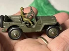 Vintage Dinky Toys  #808 Jeep w/Driver. Detailed Near Mint Condition.