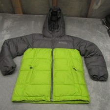 Columbia Jacket Kids Medium 10/12 Green Pike Lake Insulated Omni-Heat Puffer