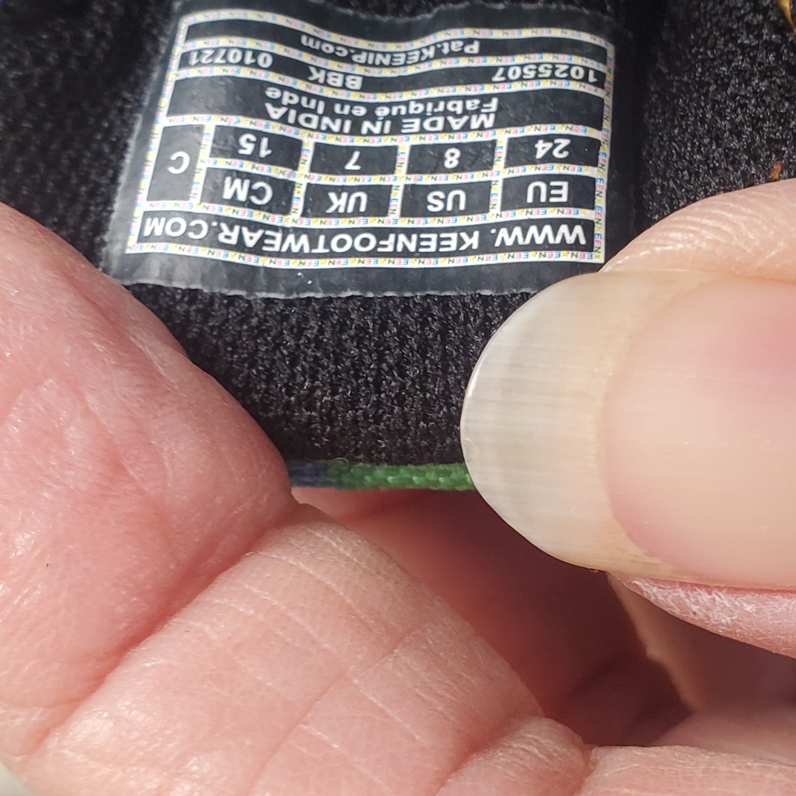 Sandalo bambino Keen Newport taglia 8 blu nero originale tie dye toggle scarpa regolabile