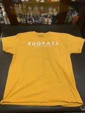 Vintage Nickelodeon Rugrats Yellow 1990s T Shirt Panel Graphic Design Large