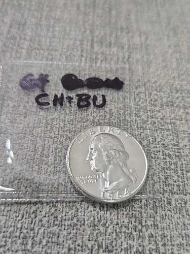 1964 Washington Silver Quarter Ch BU Unc