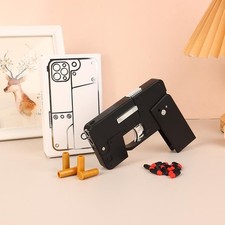 Folding Gun IC380 Toys Pistol Mobile Phone Model Bullet Soft Outdoor Game Sports