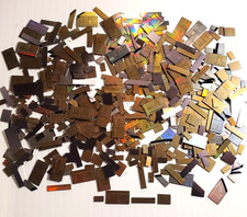 Genuine Silicon Semiconductor IC Chips with Patterns 47+ Gram Education Craft #8