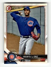 2018 Bowman #BP59 Oscar De La Cruz Prospects Chicago Cubs Baseball