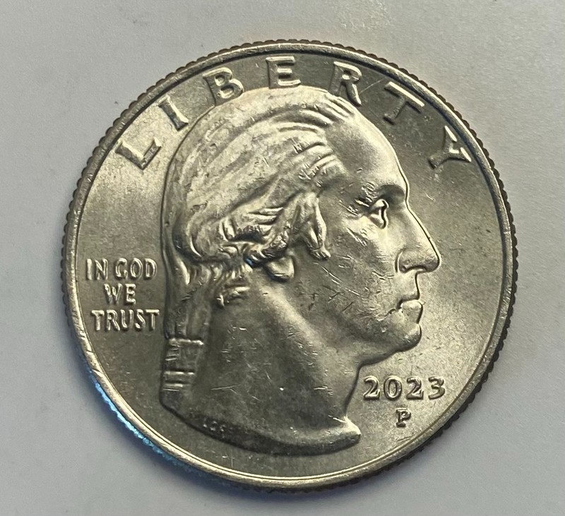 2023"P" Edith Kanaka Ole Quarter**Higher Grade*Struck Thru Grease Error**AU/UNC*