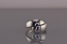 Sterling Silver Rounded Polished Wrap Around Band Ring 925 Sz: 7