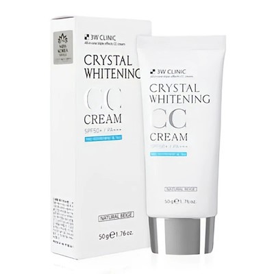 3W CLINIC Crystal Whitening CC Cream SPF50 PA+++ Natural Beige - 50ml