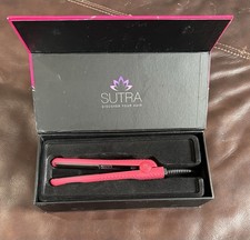 Sutra Beauty Mini Travel Flat Iron Ceramic Plates, Pink, New In Box 