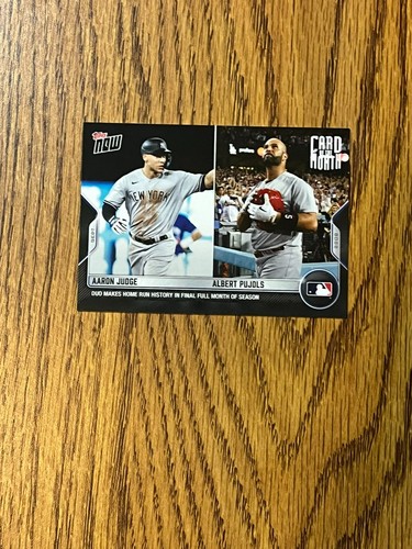 2022 Topps Now M-SEPT Aaron Judge / Albert Pujols