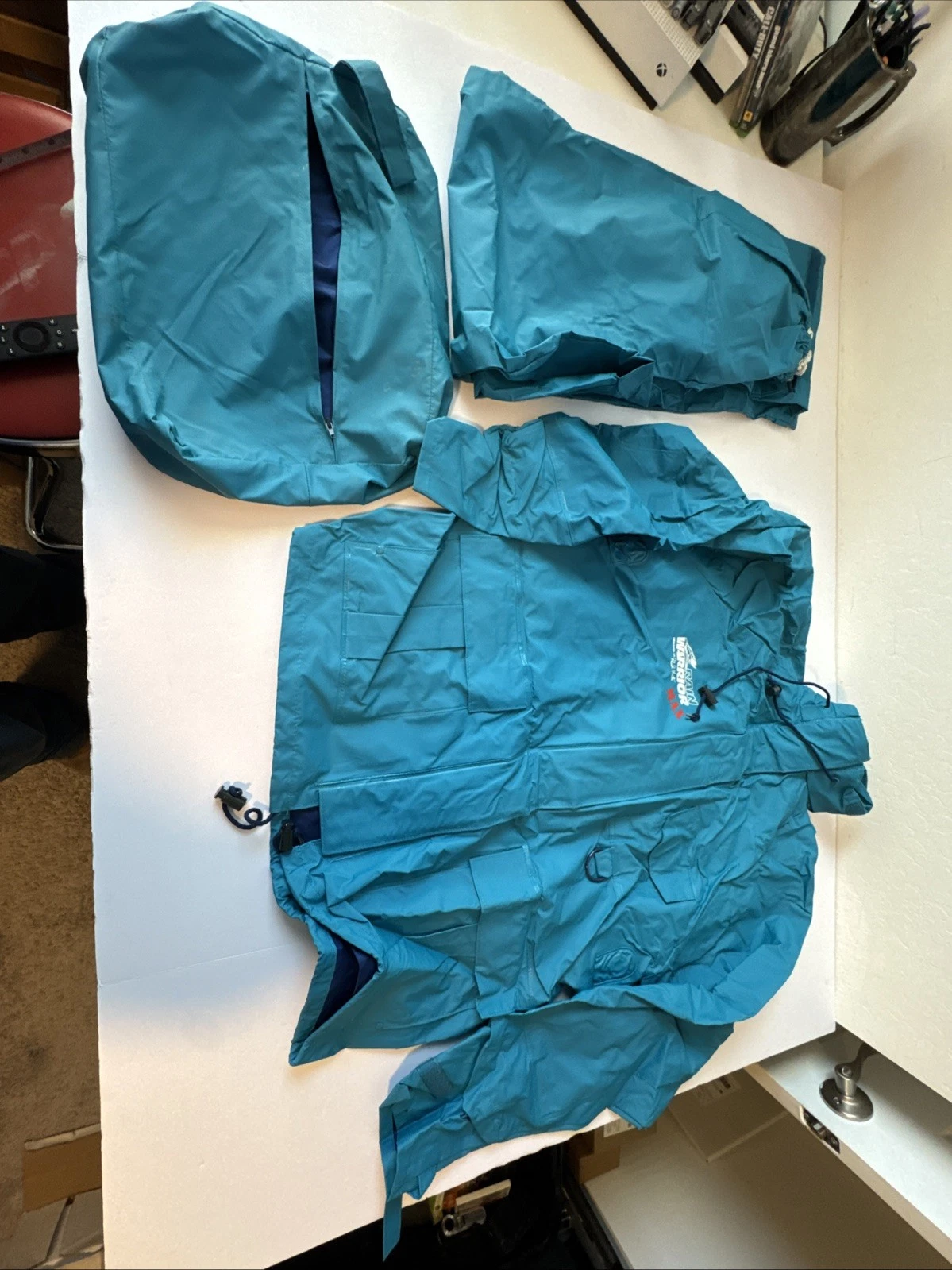 Rain Warrior Max Vinyl Rain Suit Jacket and Pants Blue Size Large
Opens in a new window or tab