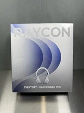 SEALED! Raycon Wireless Noise-Cancelling Over-the-Ear Headphones - White