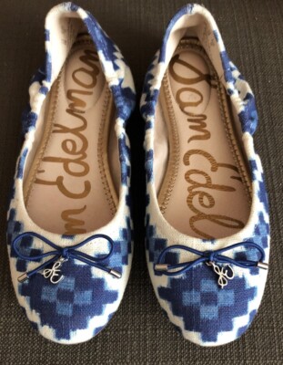 sam edelman white ballet flats
