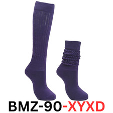 Intgoodluckycc Women Purple Slouch Scrunch Socks, Scrunch Long High Tube Socks