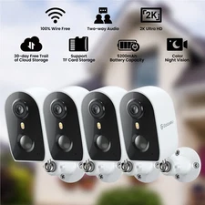 Galayou 2K 3MPOutdoor Wireless Battery-powered WiFi Security Camera Night Vision