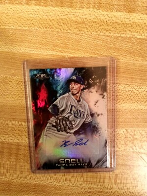 2018 Topps Fire Blake Snell Autograph Auto SP #FA-BS Tampa Rays | eBay