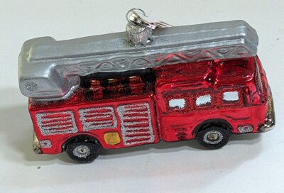 Museum of Modern Art Red Firetruck Ornament AS IS
