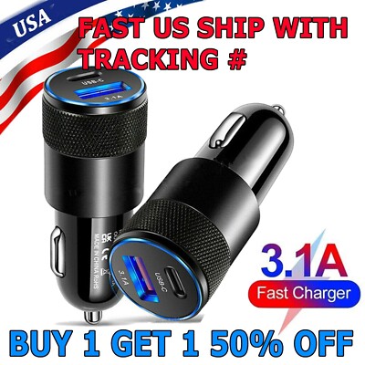 30W Fast Charge USB PD Type-C Car Charger Adapter For iPhone 15 14 13 12 Pro Max