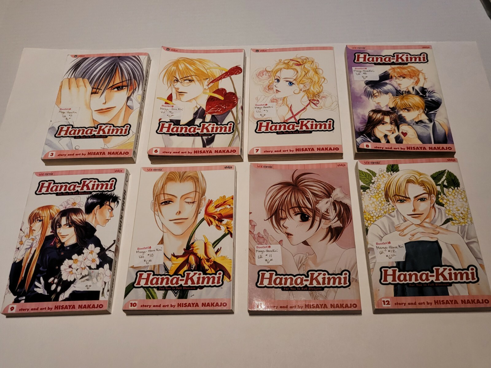 Hana Kimi Manga Volumes 3, 6-12 Shojo Viz Media Hisaya Nakajo 8 Total