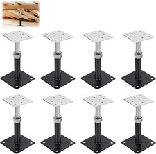 8 PCS Adjustable House Floor Jacks,Rv Step Stabilizer，Post Floor Joist Jacks Adj