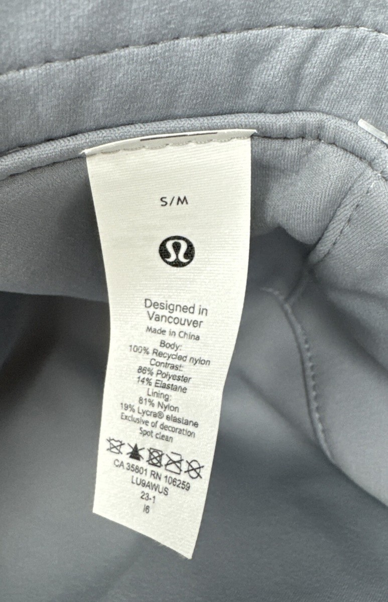 Lululemon Both Ways Bucket Hat Manifesto Print/Gray Size S/M  display picture 1