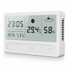 Thermomètre hygromètre LCD intérieur numérique,