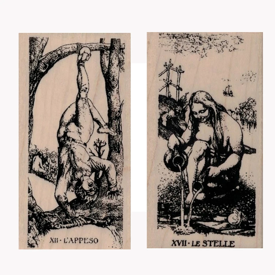 Nuevo Juego de 23 Cartas del Tarot Estampillas de Goma, Carta del Tarot, Celestial, Fortuna, Magia Foto 4 de 4
