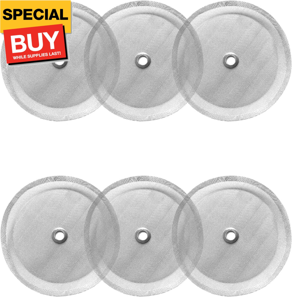 Filter 6 Pieces Stainless Steel Replacement Filters Mesh Fre