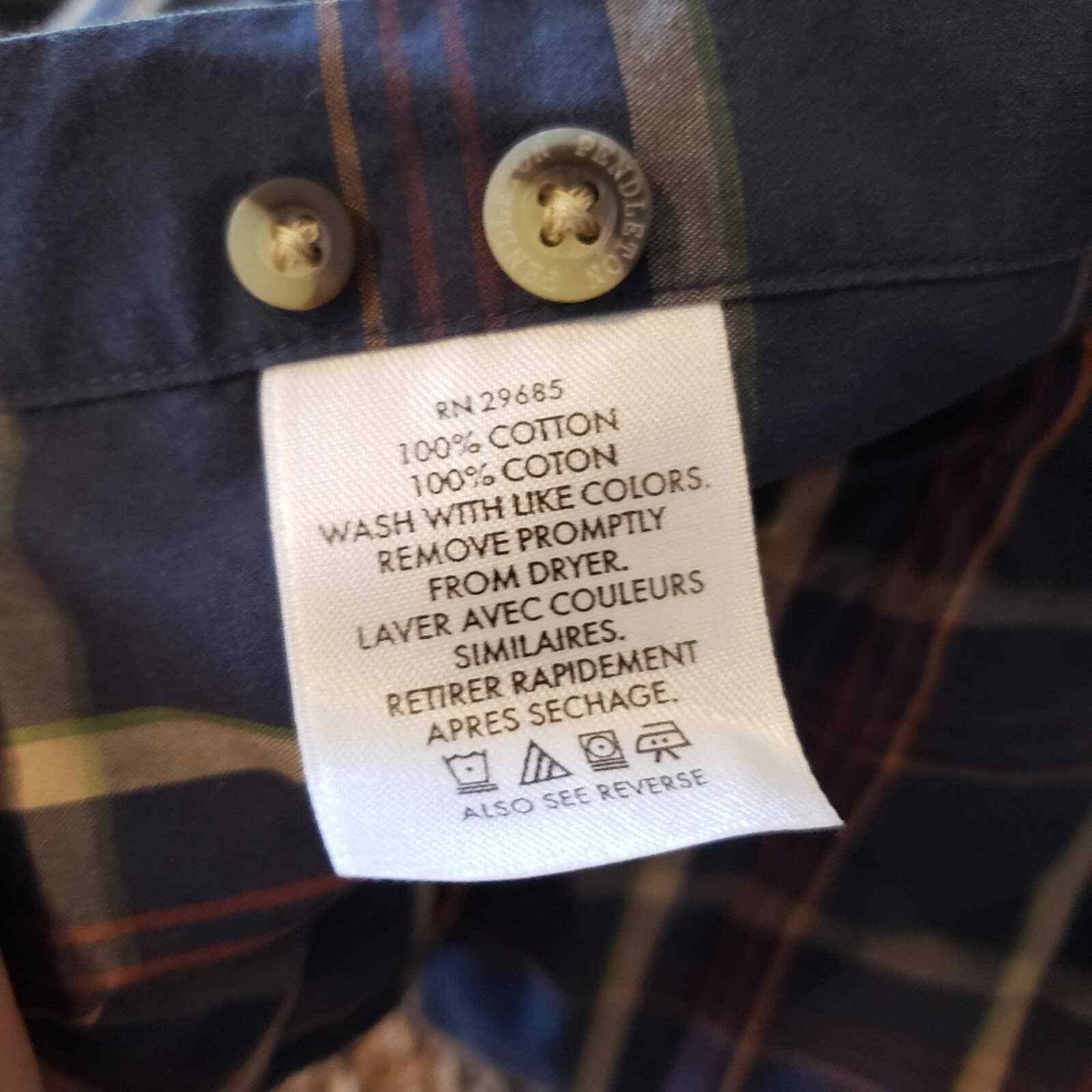 Pendleton button down long sleeve cotton plaid dr… - image 5